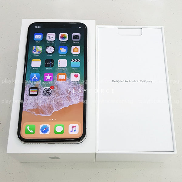 iPhone X (64GB, Silver)